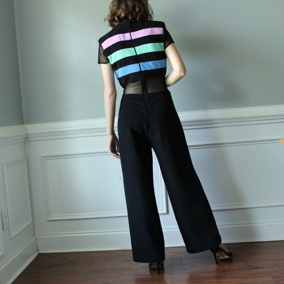 Rare mesh vintage jumpsuit - Picture 3 of 6
